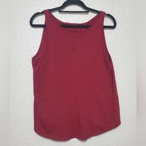 Under Armour Maroon Sleeveless Tank Top Charm Open Back Women's Size Medium